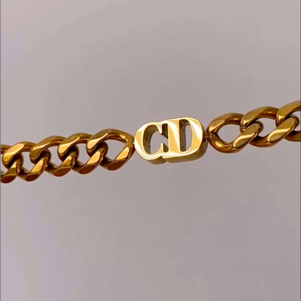 NWT Abbott Lyon “CD” Initial Curb Bundle - Necklace & Bracelet Set